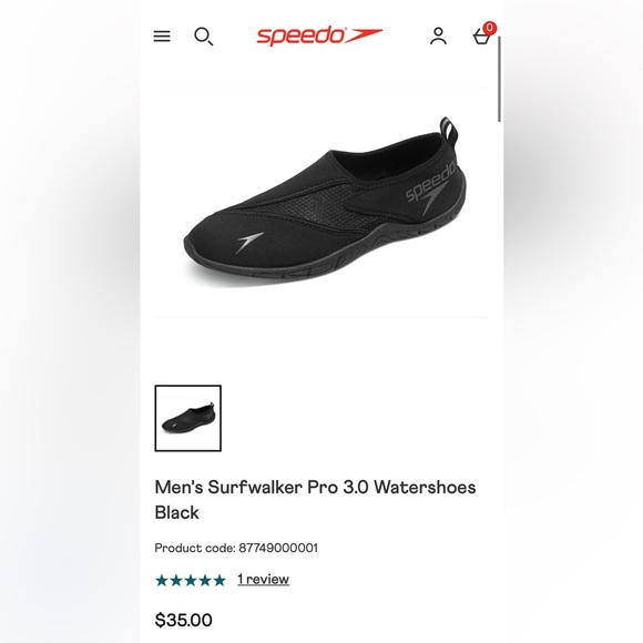 Speedo Surfwalker Pro 3.0 Water Shoes - Black Men